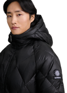 Diamond Quilted Down Jacket - Black