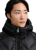 Diamond Quilted Down Jacket - Black