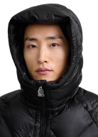 Diamond Quilted Down Jacket - Black