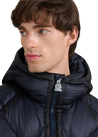 Diamond Quilted Down Jacket - Navy