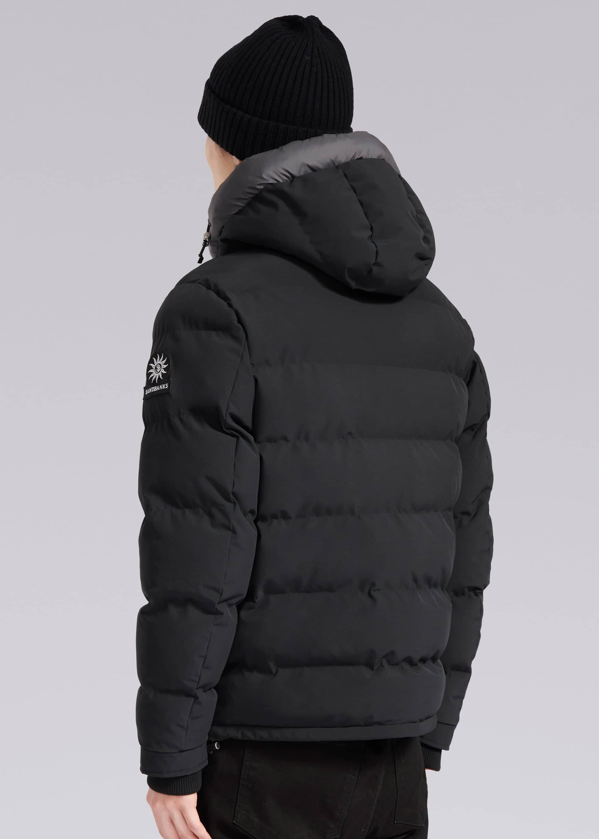 Sandbanks Banks Puffer Jacket - Black - Sandbanks