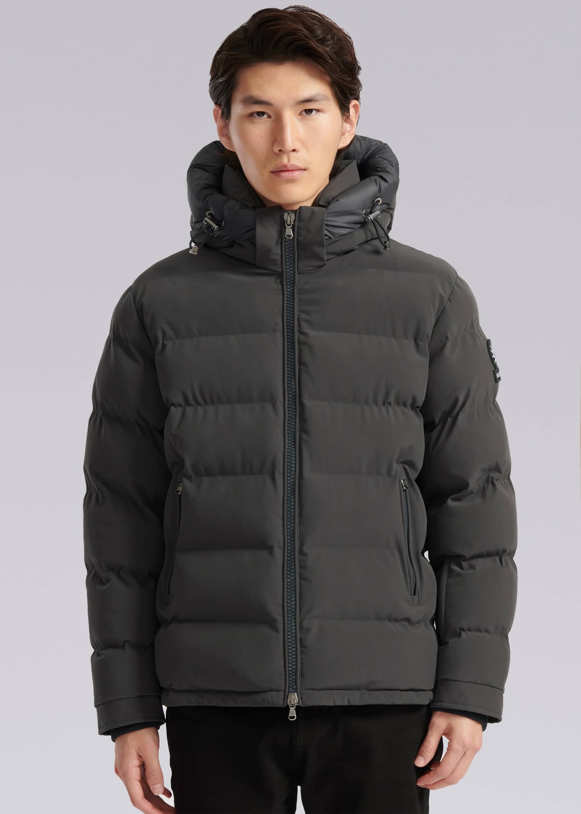 Sandbanks Banks Puffer Jacket - Charcoal - Sandbanks