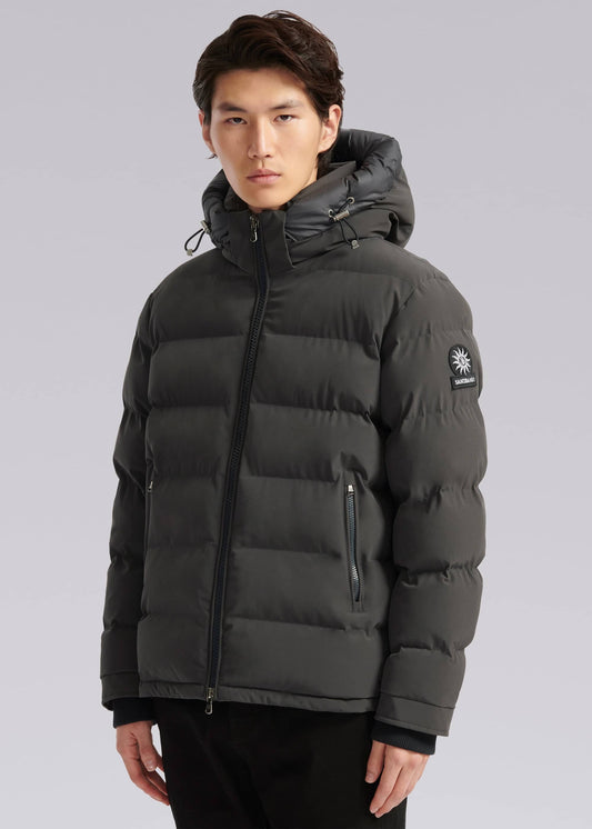 Sandbanks Banks Puffer Jacket - Charcoal - Sandbanks