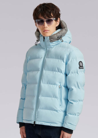 Sandbanks Banks Puffer Jacket - Crystal Blue