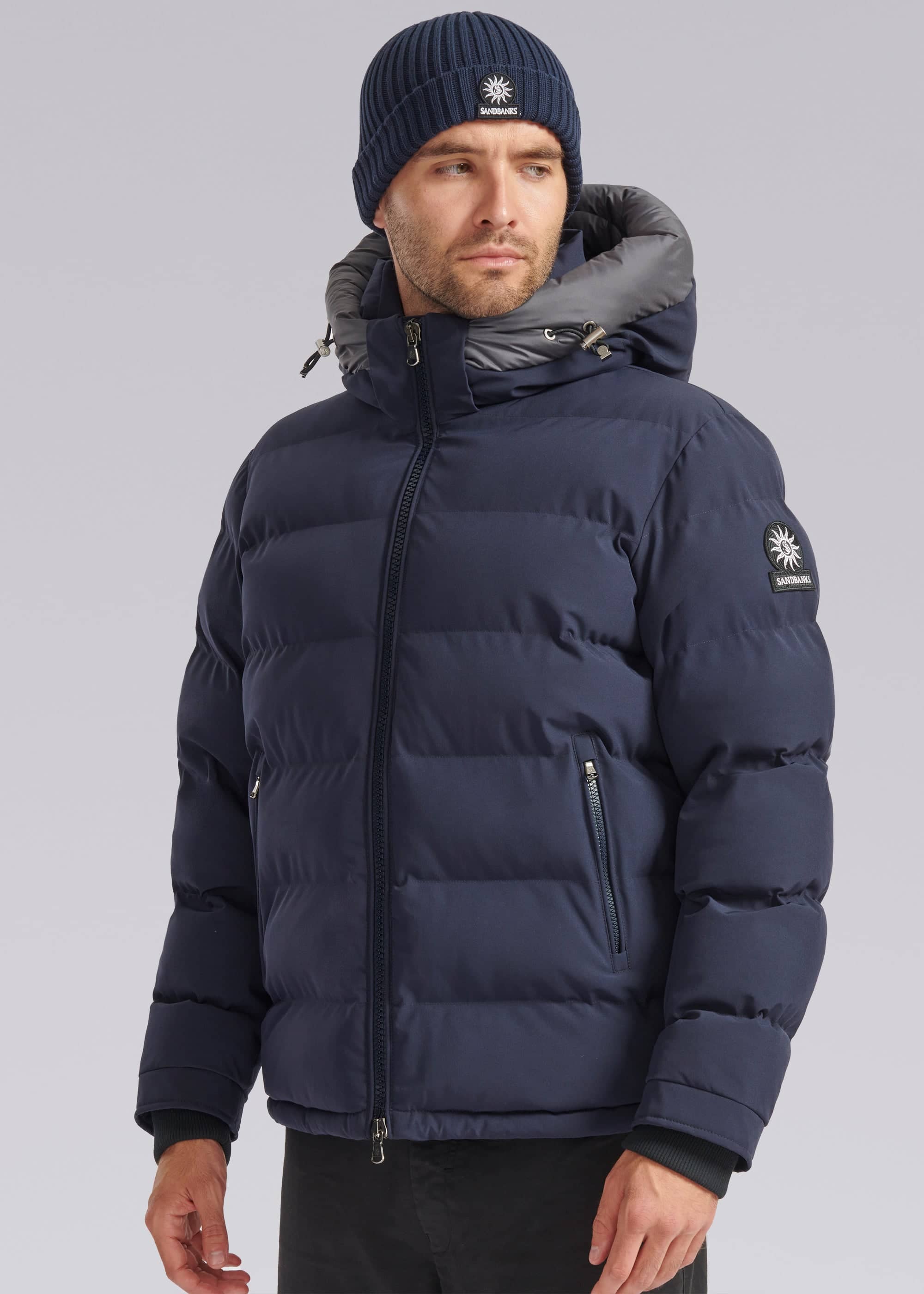 Sandbanks Banks Puffer Jacket - Navy - Sandbanks