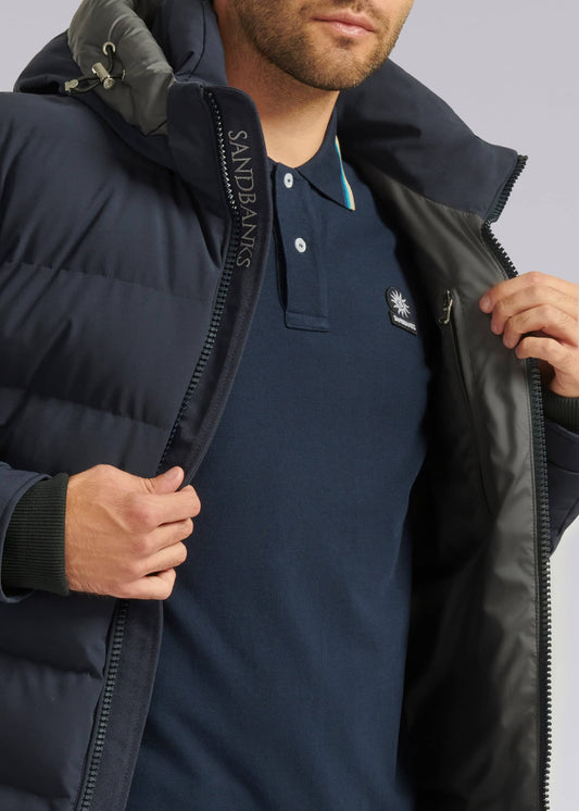 Sandbanks Banks Puffer Jacket - Navy - Sandbanks