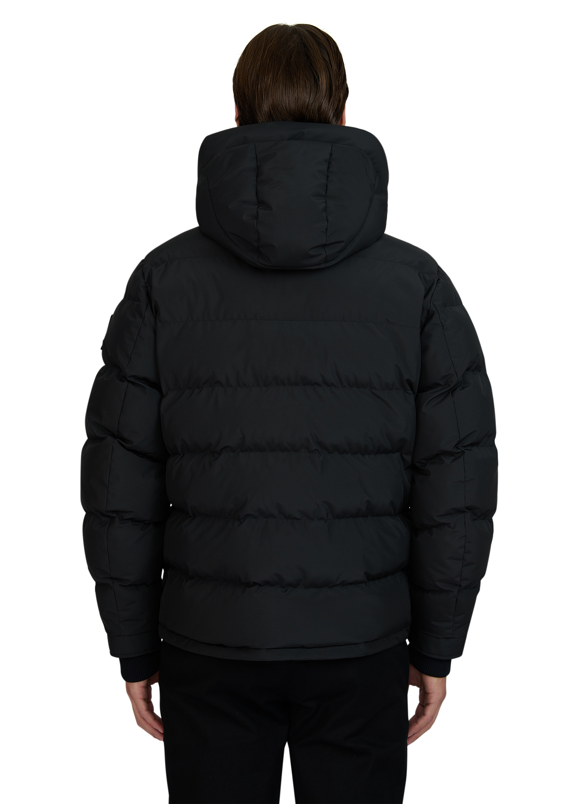 Sandbanks Banks Tri-Colour Puffer - Black