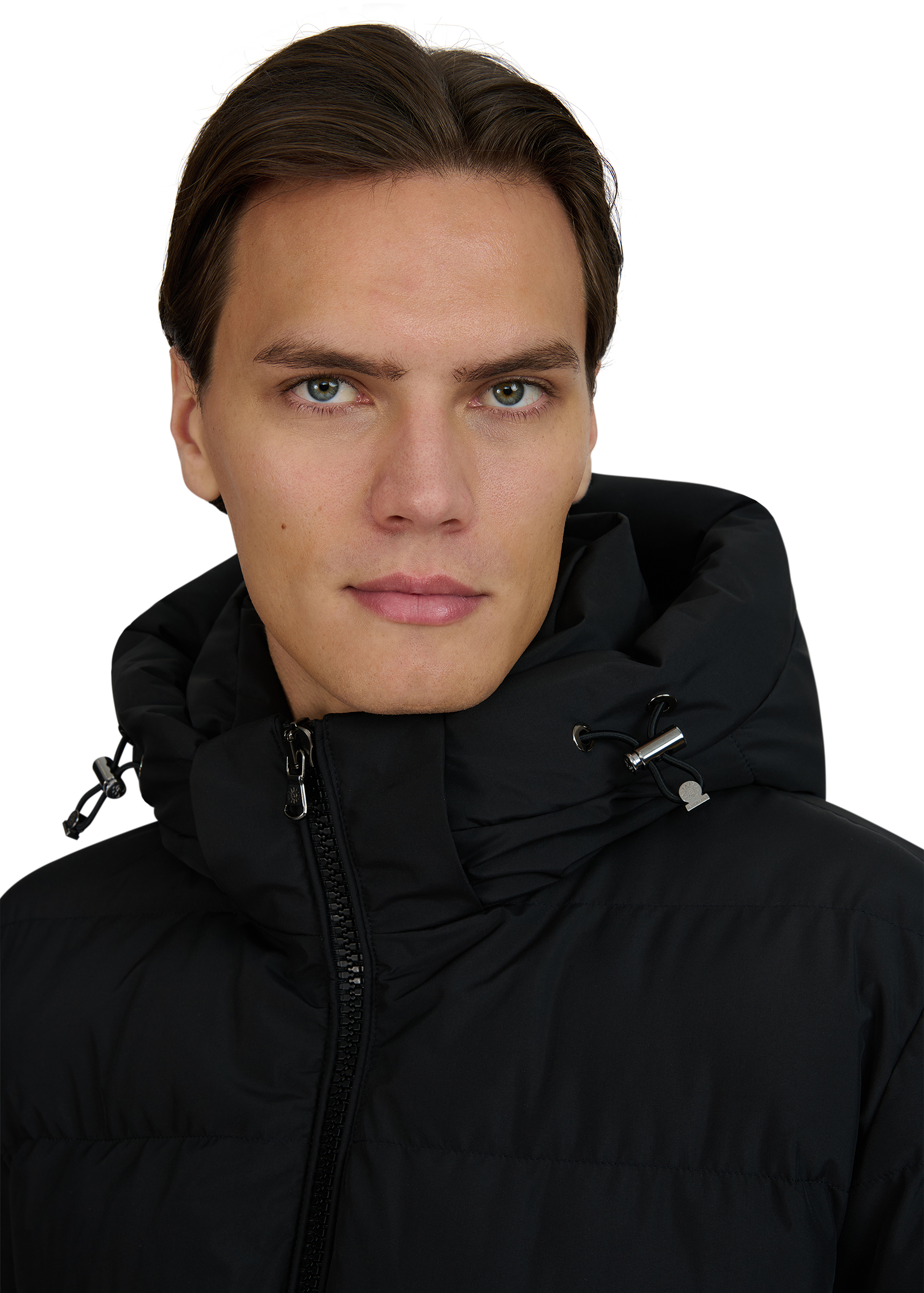 Sandbanks Banks Tri-Colour Puffer - Black