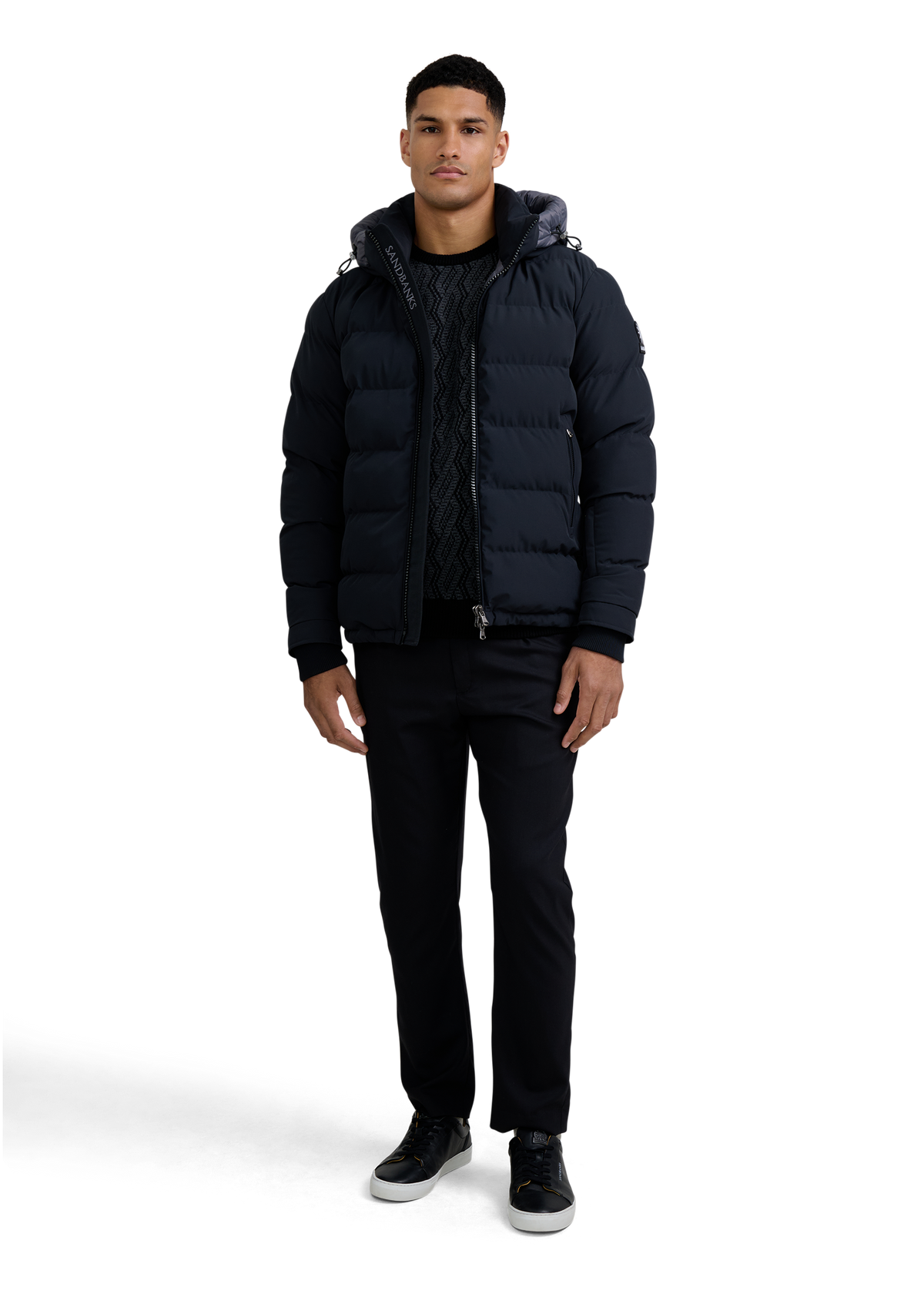 Sandbanks Banks Puffer Jacket - Black