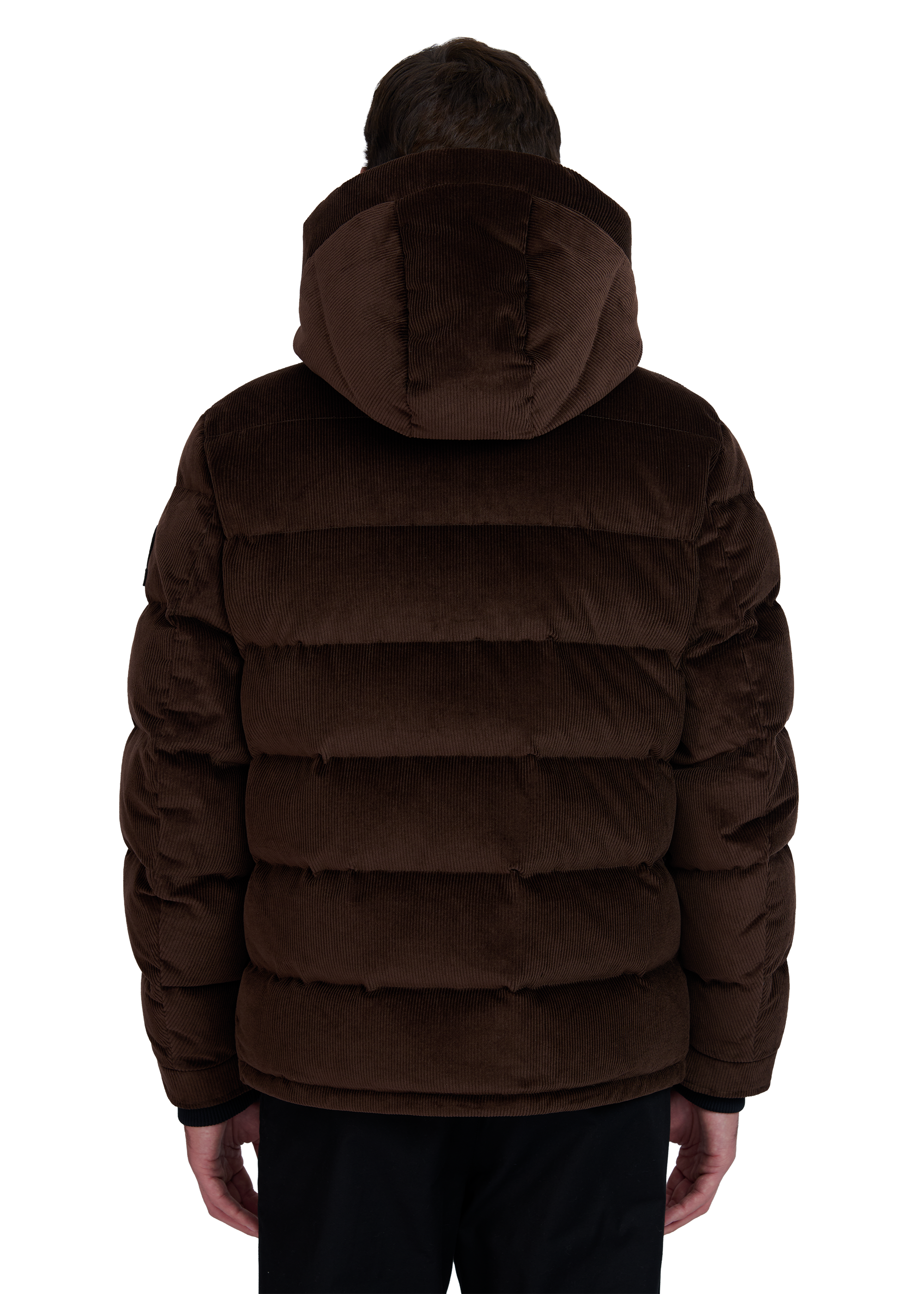 Sandbanks Banks Puffer Jacket - Brown Cord