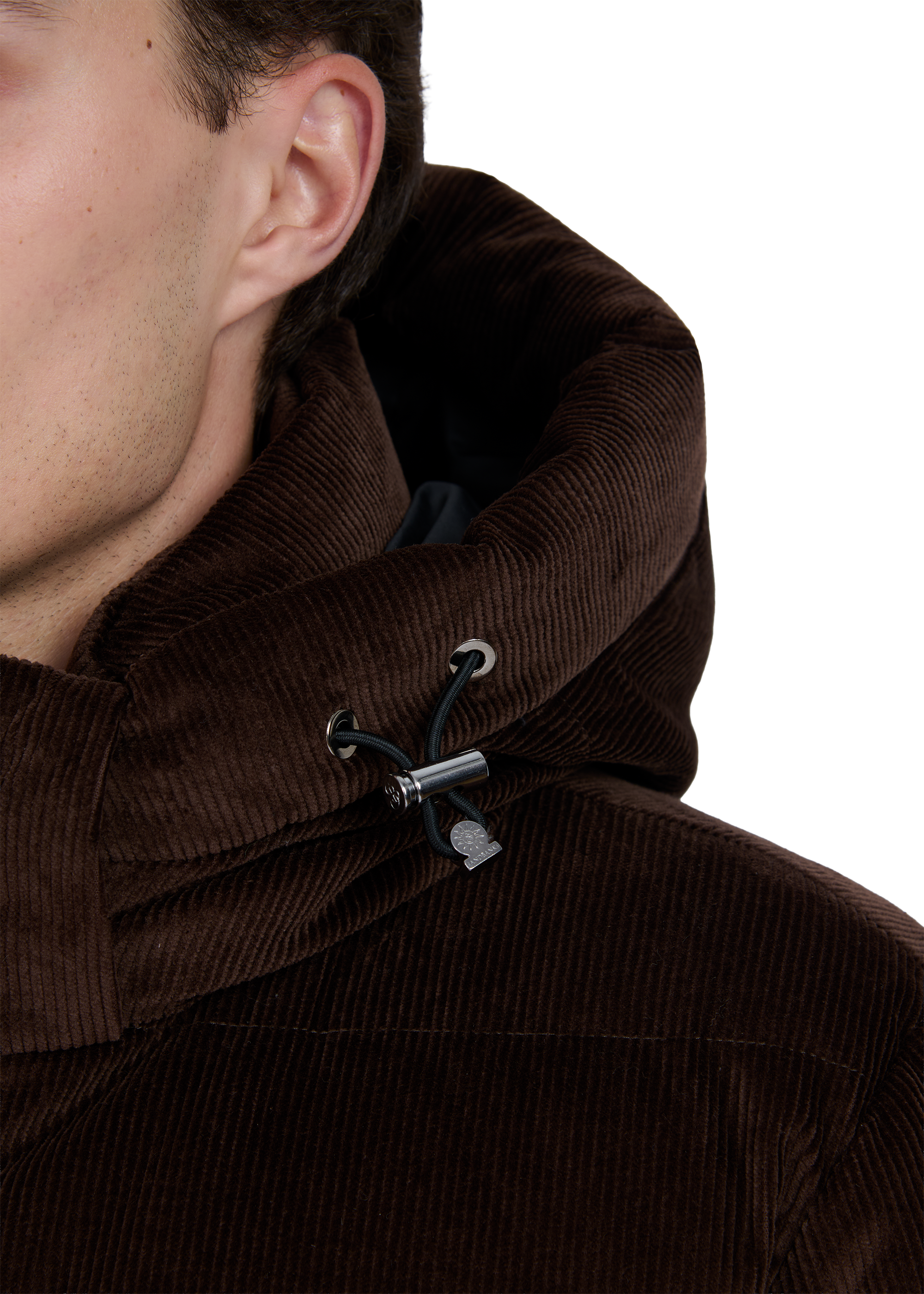 Sandbanks Banks Puffer Jacket - Brown Cord