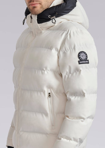 Sandbanks Banks Puffer Jacket - Off-White - Sandbanks