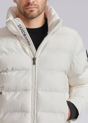 Sandbanks Banks Puffer Jacket - Off-White - Sandbanks