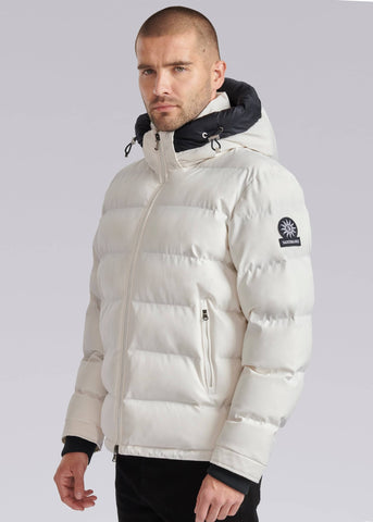 Sandbanks Banks Puffer Jacket - Off-White - Sandbanks