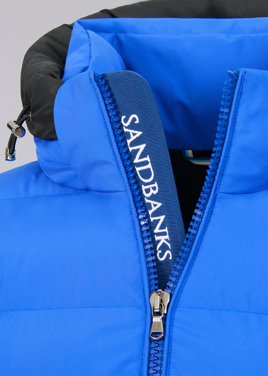 Sandbanks Banks Puffer Jacket - Cobalt Blue