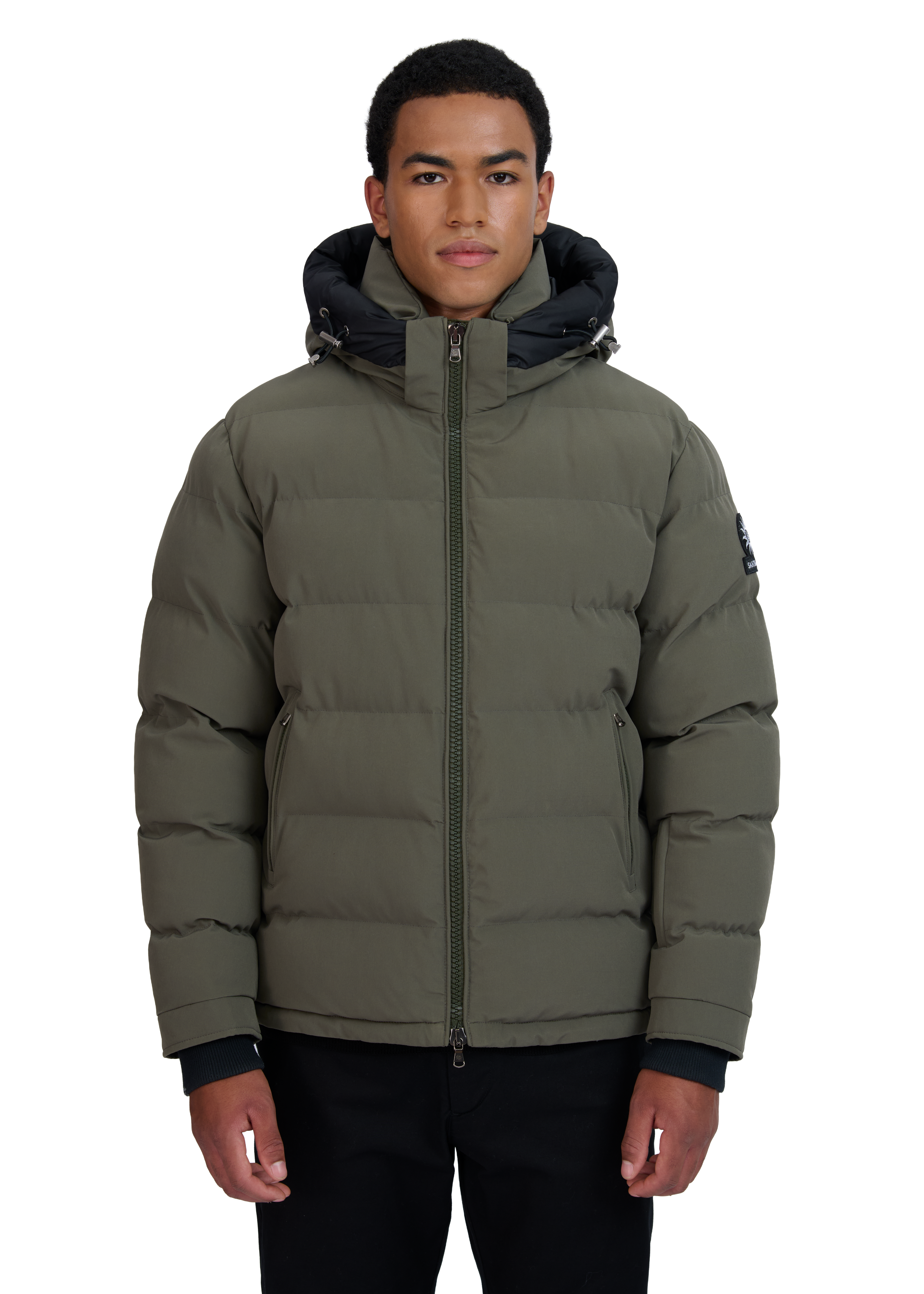 Sandbanks Banks Puffer Jacket - Khaki - Sandbanks