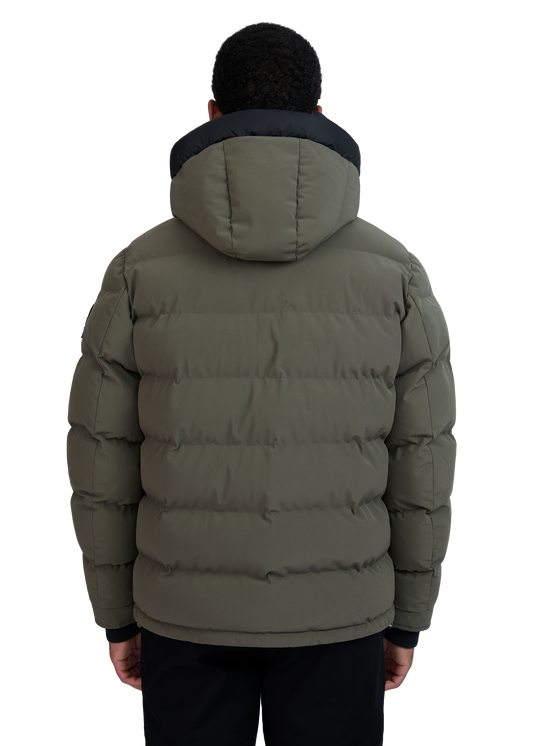 Sandbanks Banks Puffer Jacket - Khaki