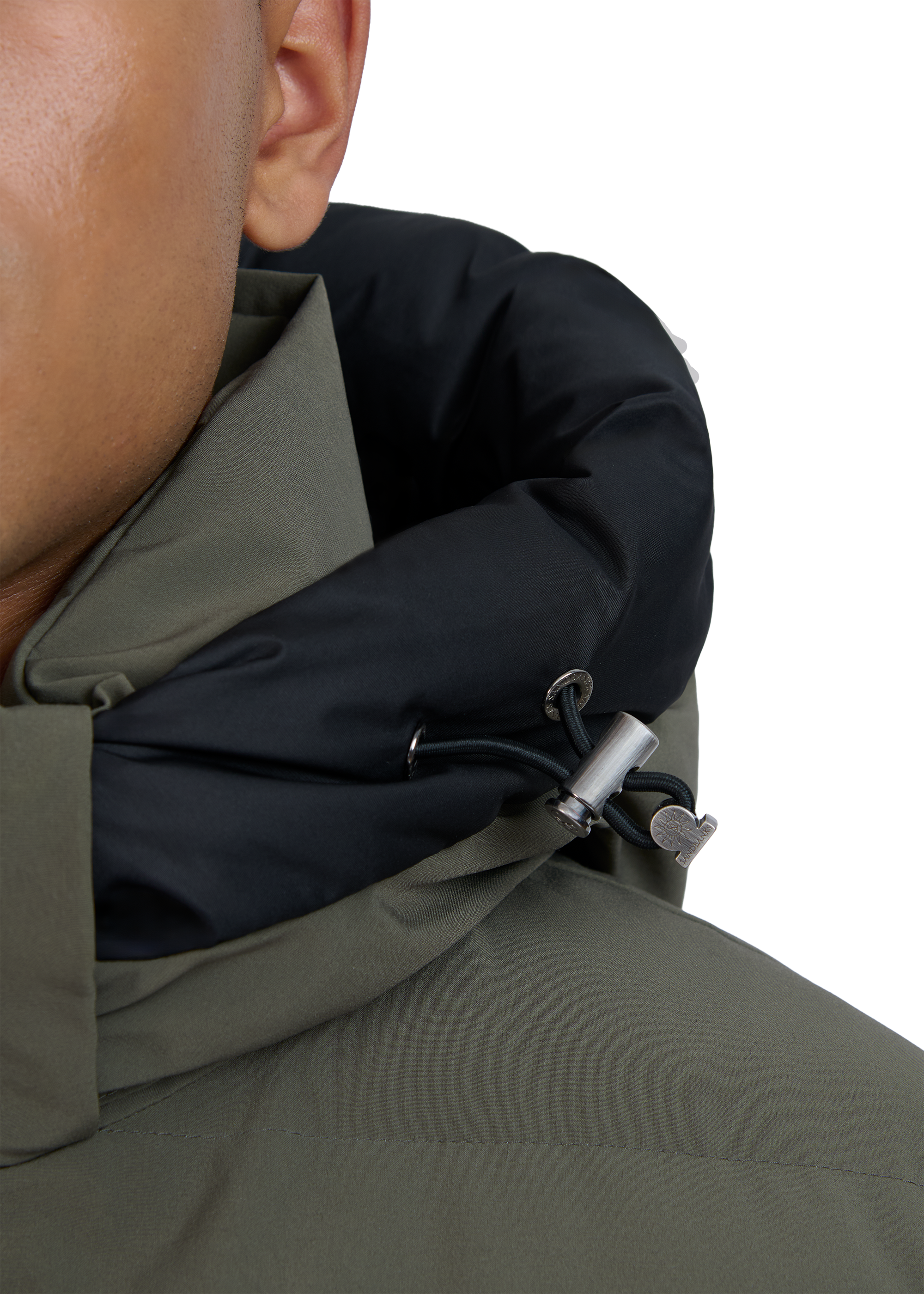 Sandbanks Banks Puffer Jacket - Khaki - Sandbanks