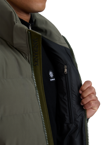 Sandbanks Banks Puffer Jacket - Khaki