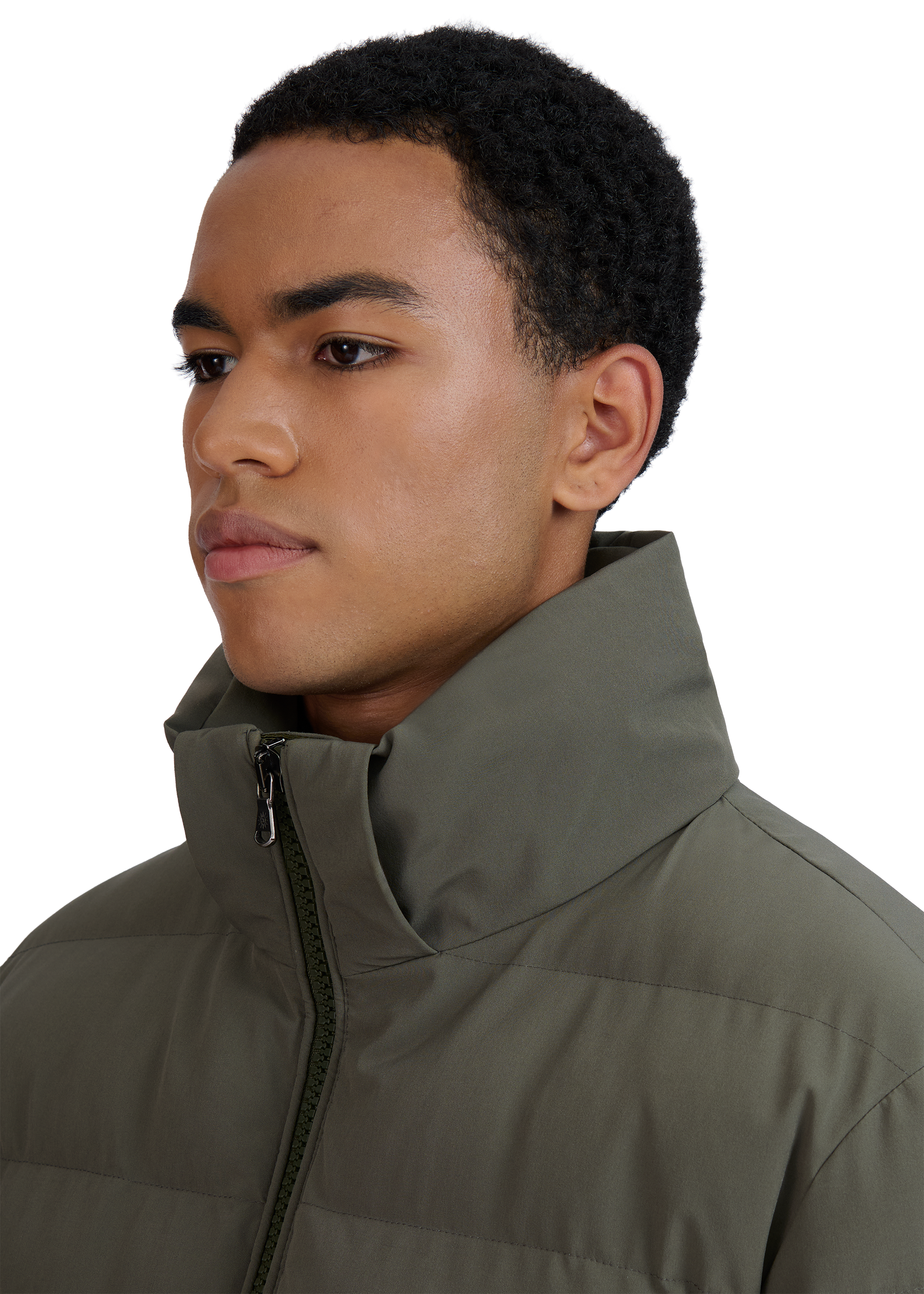 Sandbanks Banks Puffer Jacket - Khaki - Sandbanks