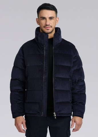 Sandbanks Banks Puffer Jacket - Navy Cord