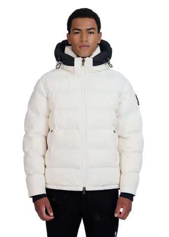 Sandbanks Banks Puffer Jacket - Off-White