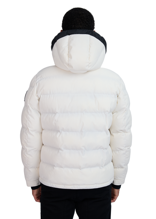 Sandbanks Banks Puffer Jacket - Off-White