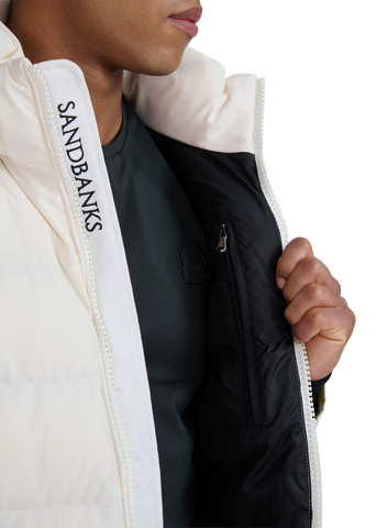 Sandbanks Banks Puffer Jacket - Off-White