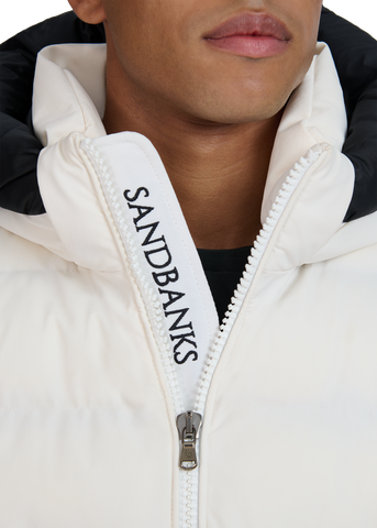 Sandbanks Banks Puffer Jacket - Off-White