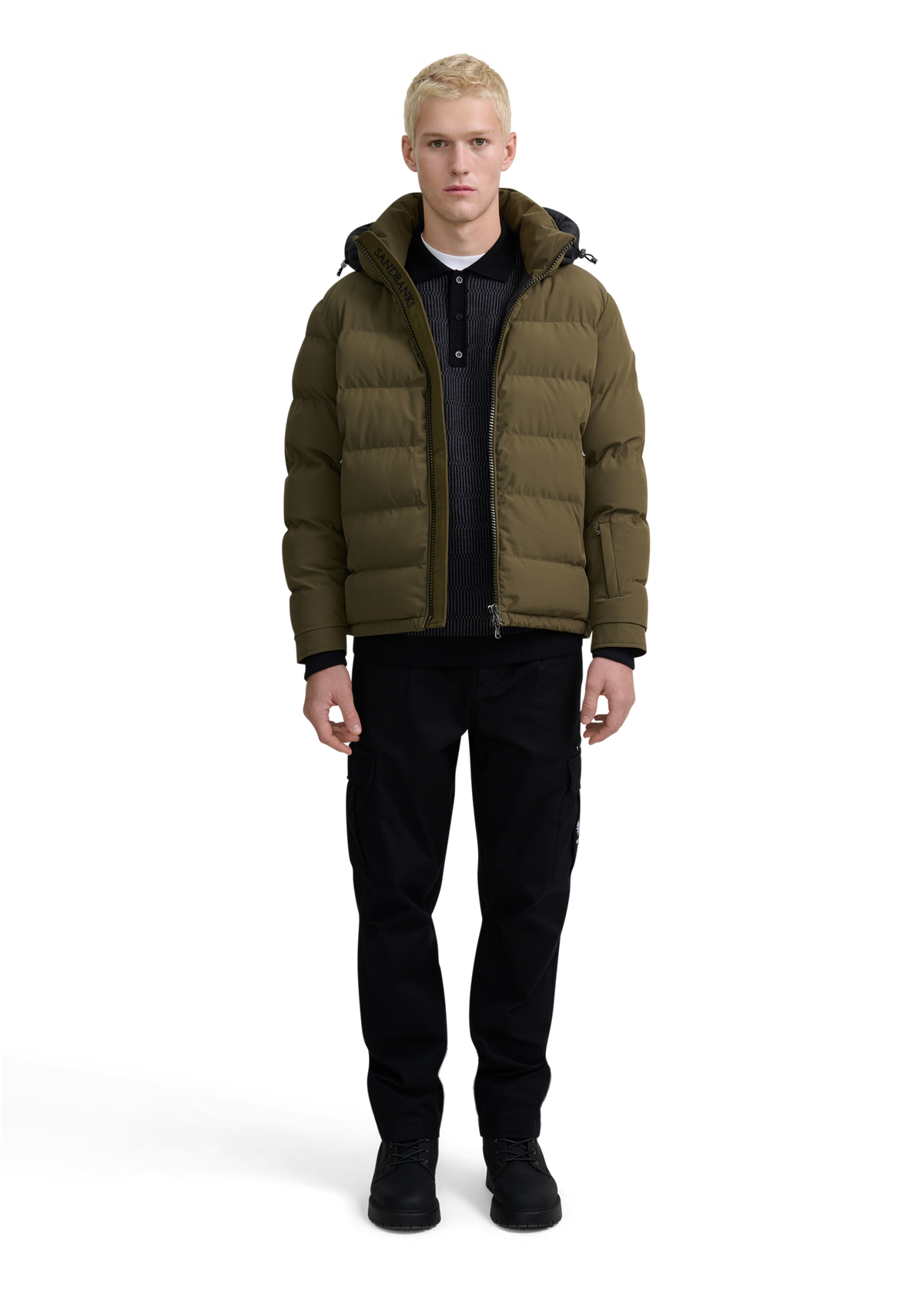 Sandbanks Banks Puffer Jacket - Olive