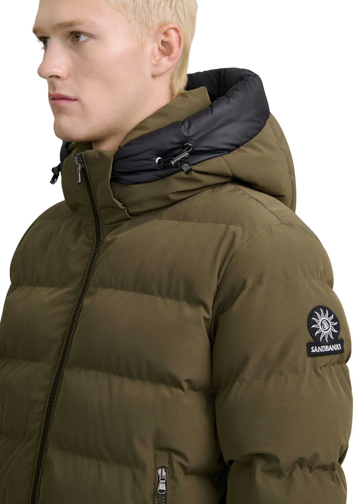 Sandbanks Banks Puffer Jacket - Olive
