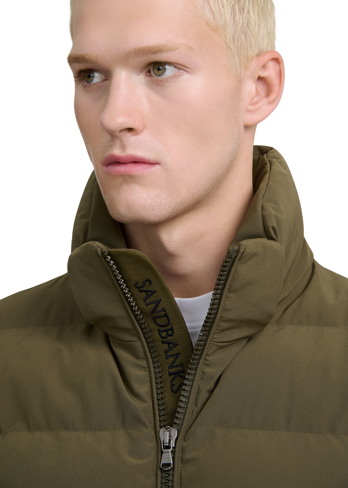 Sandbanks Banks Puffer Jacket - Olive