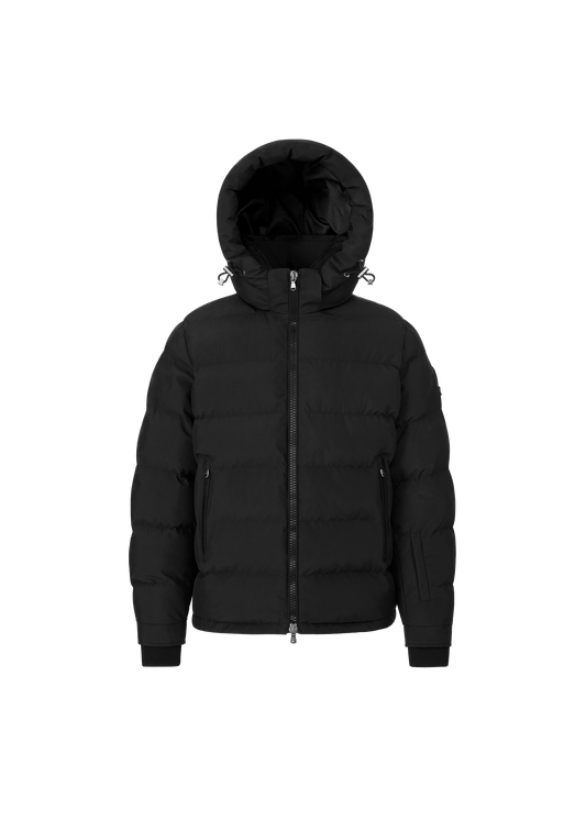 Sandbanks Banks Tri-Colour Puffer - Black