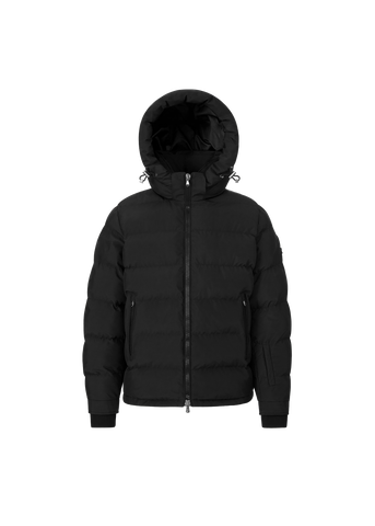Sandbanks Banks Tri-Colour Puffer - Black