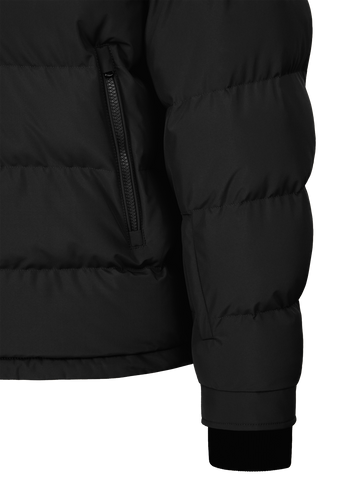 Sandbanks Banks Tri-Colour Puffer - Black