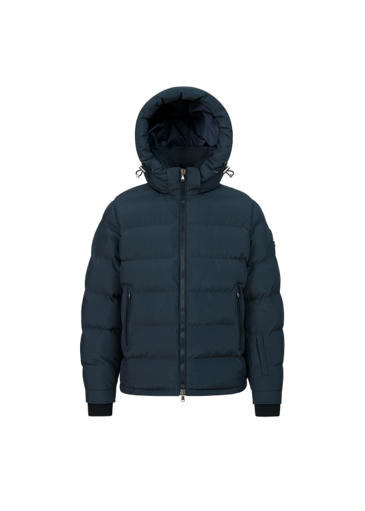 Sandbanks Banks Tri-Colour Puffer - Navy
