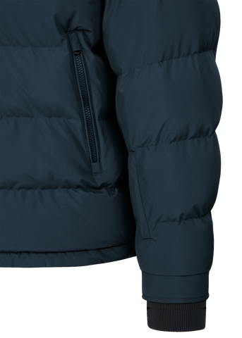 Sandbanks Banks Tri-Colour Puffer - Navy