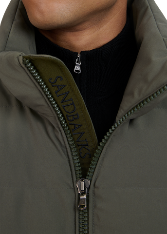 Sandbanks Banks Puffer Jacket - Khaki