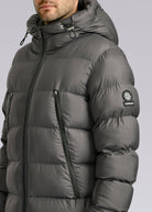 Sandbanks Ravine Mid Puffer Jacket - Charcoal - Sandbanks