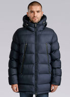 Sandbanks Ravine Mid Puffer Jacket - Navy - Sandbanks