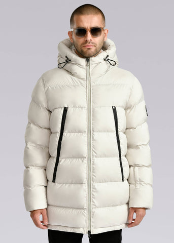 Sandbanks Ravine Mid Puffer Jacket - Stone - Sandbanks