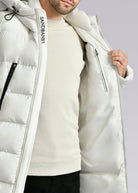 Sandbanks Ravine Mid Puffer Jacket - Stone - Sandbanks