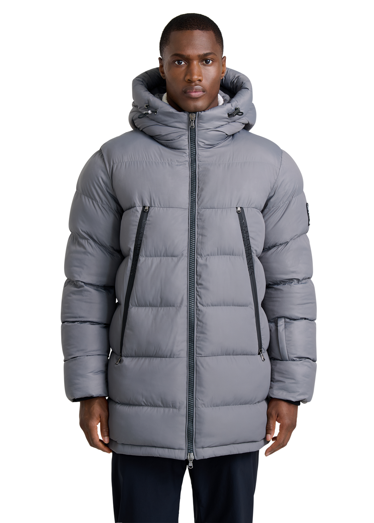 Sandbanks Ravine Mid Puffer Jacket - Charcoal