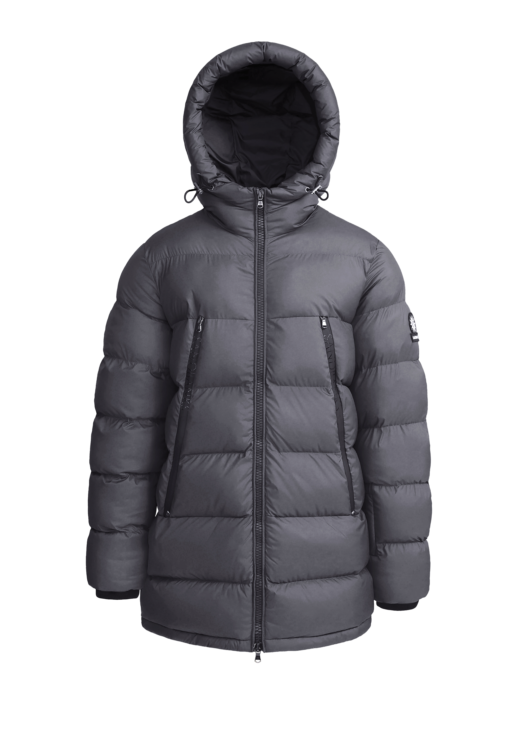 Sandbanks Ravine Mid Puffer Jacket - Charcoal - Sandbanks