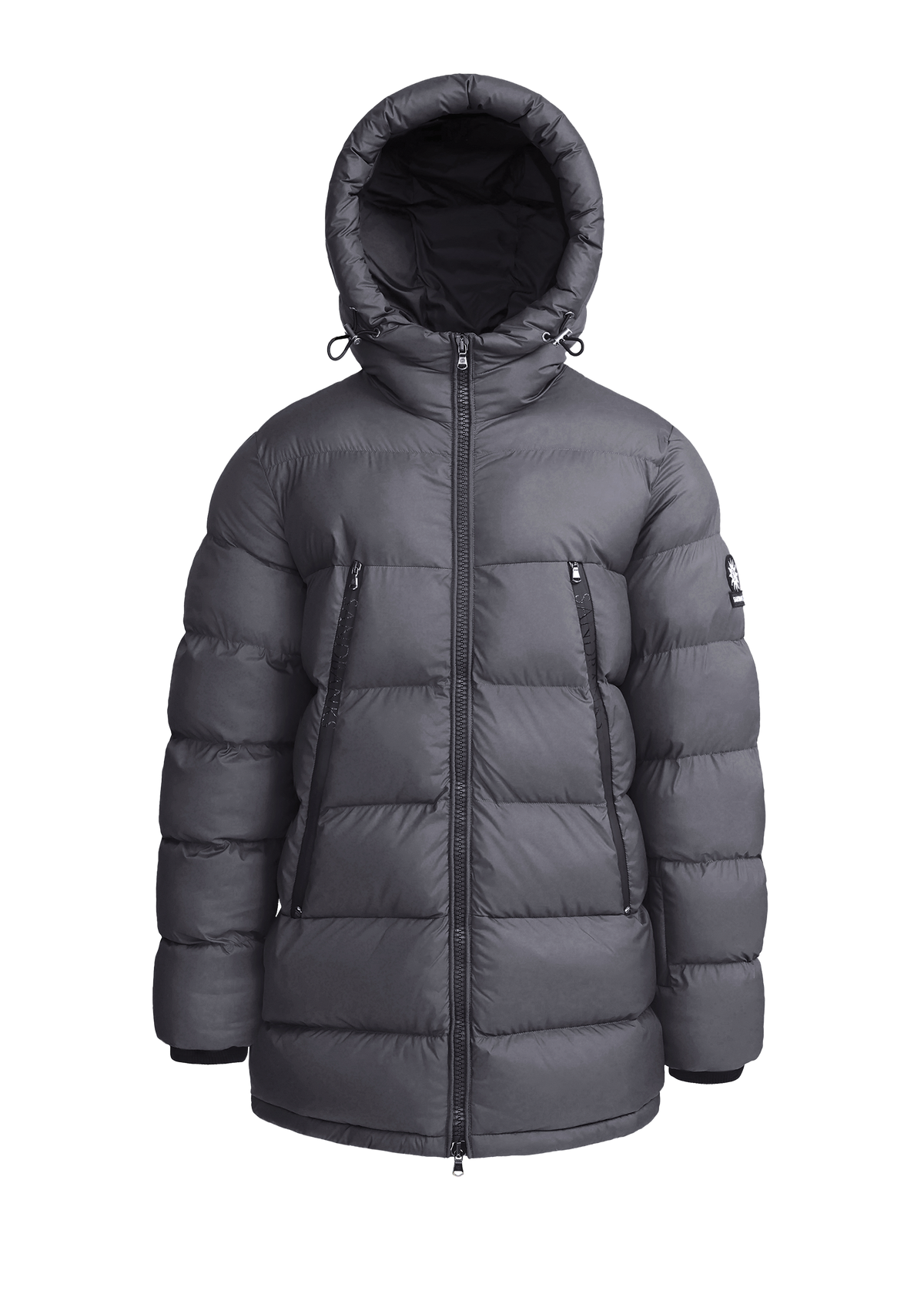Sandbanks Ravine Mid Puffer Jacket - Charcoal - Sandbanks