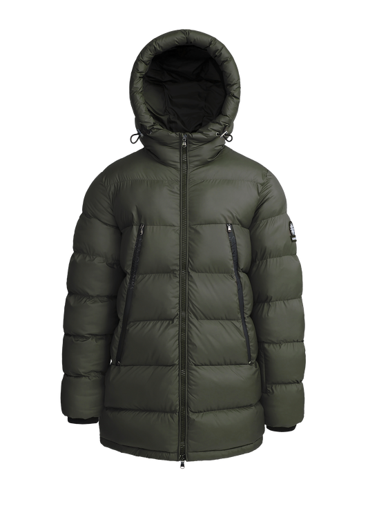 Sandbanks Ravine Mid Puffer Jacket - Khaki - Sandbanks