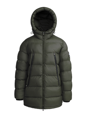 Sandbanks Ravine Mid Puffer Jacket - Khaki - Sandbanks