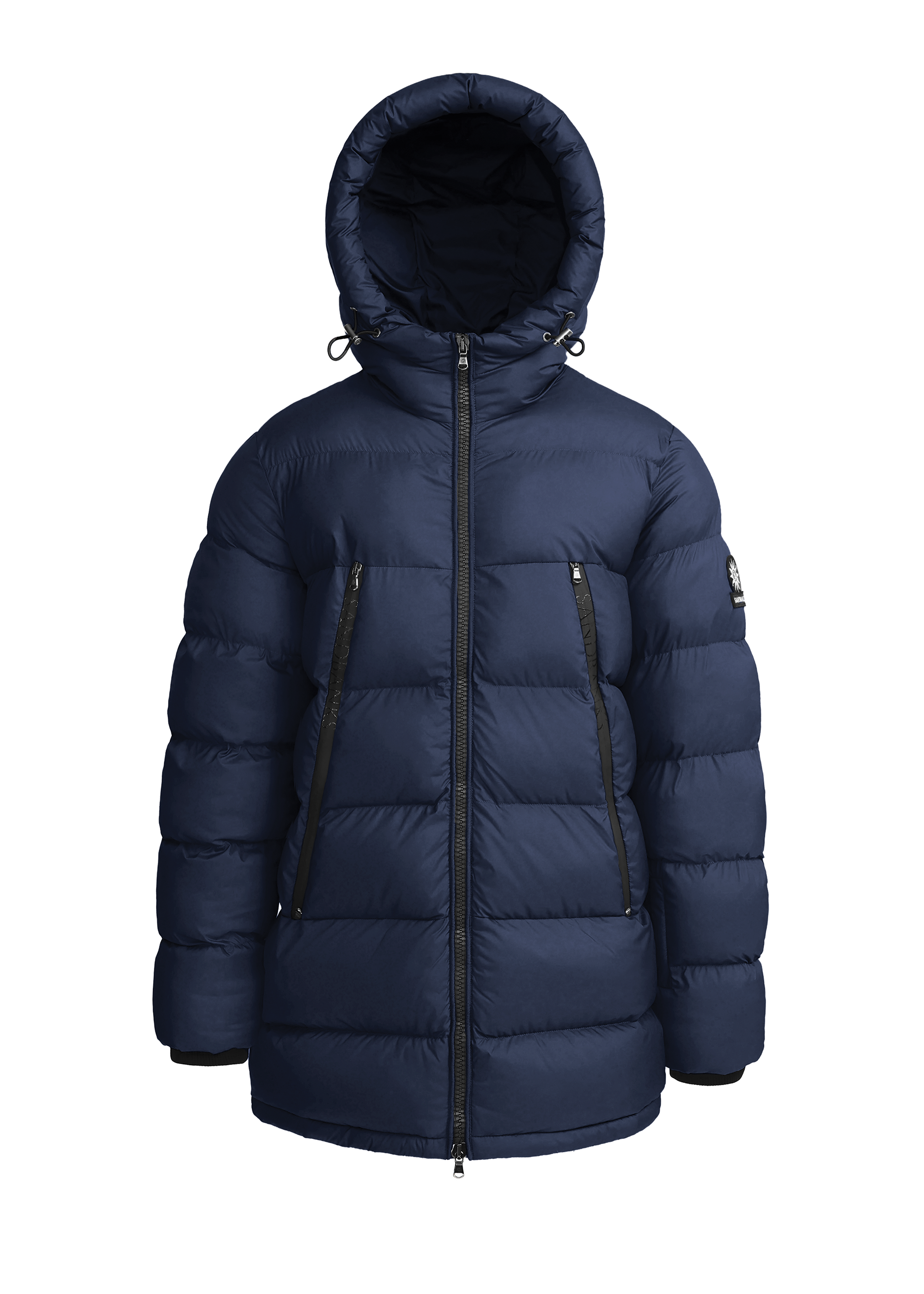 Sandbanks Ravine Mid Puffer Jacket - Navy - Sandbanks