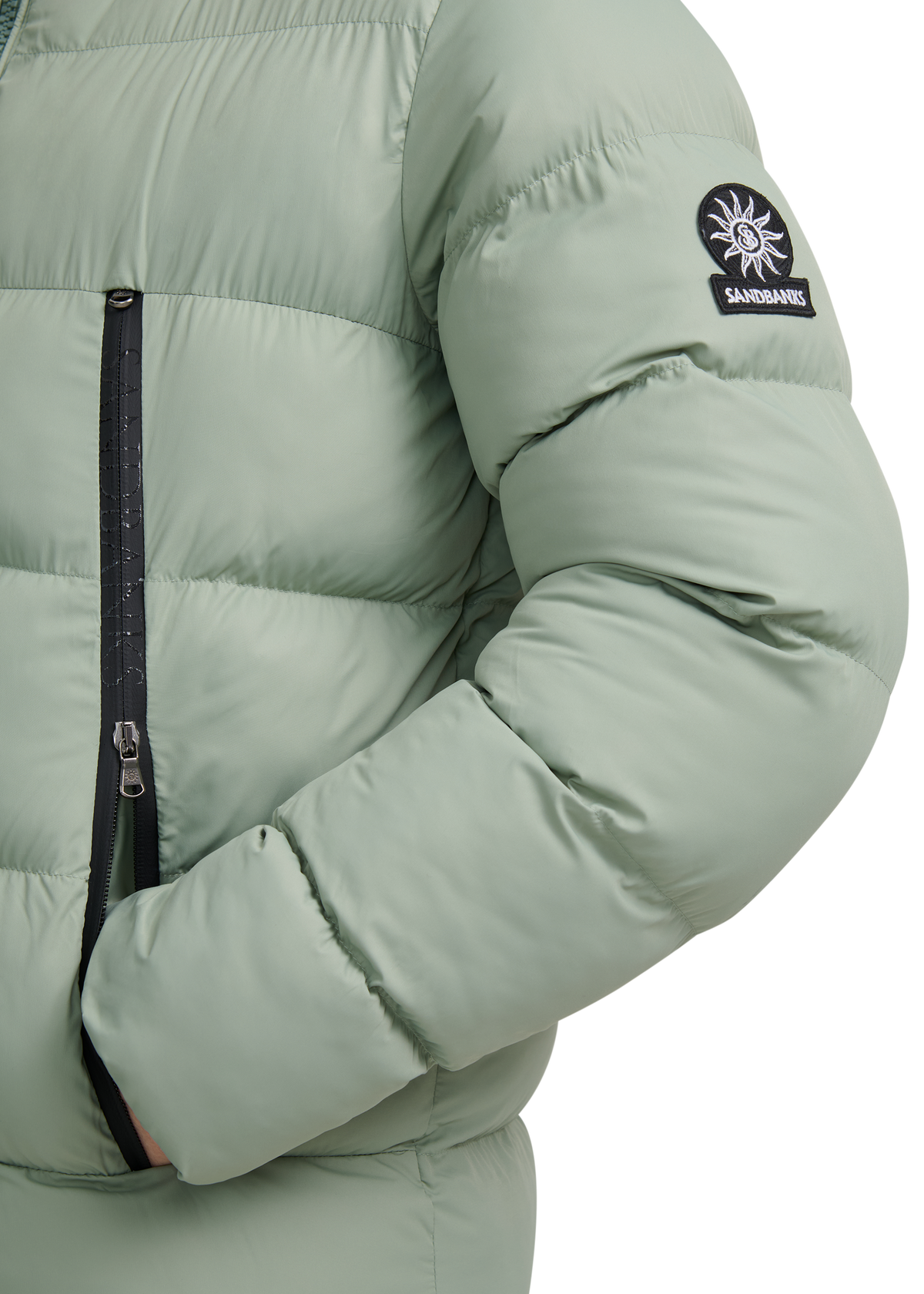 Sandbanks Ravine Mid Puffer Jacket - Sage