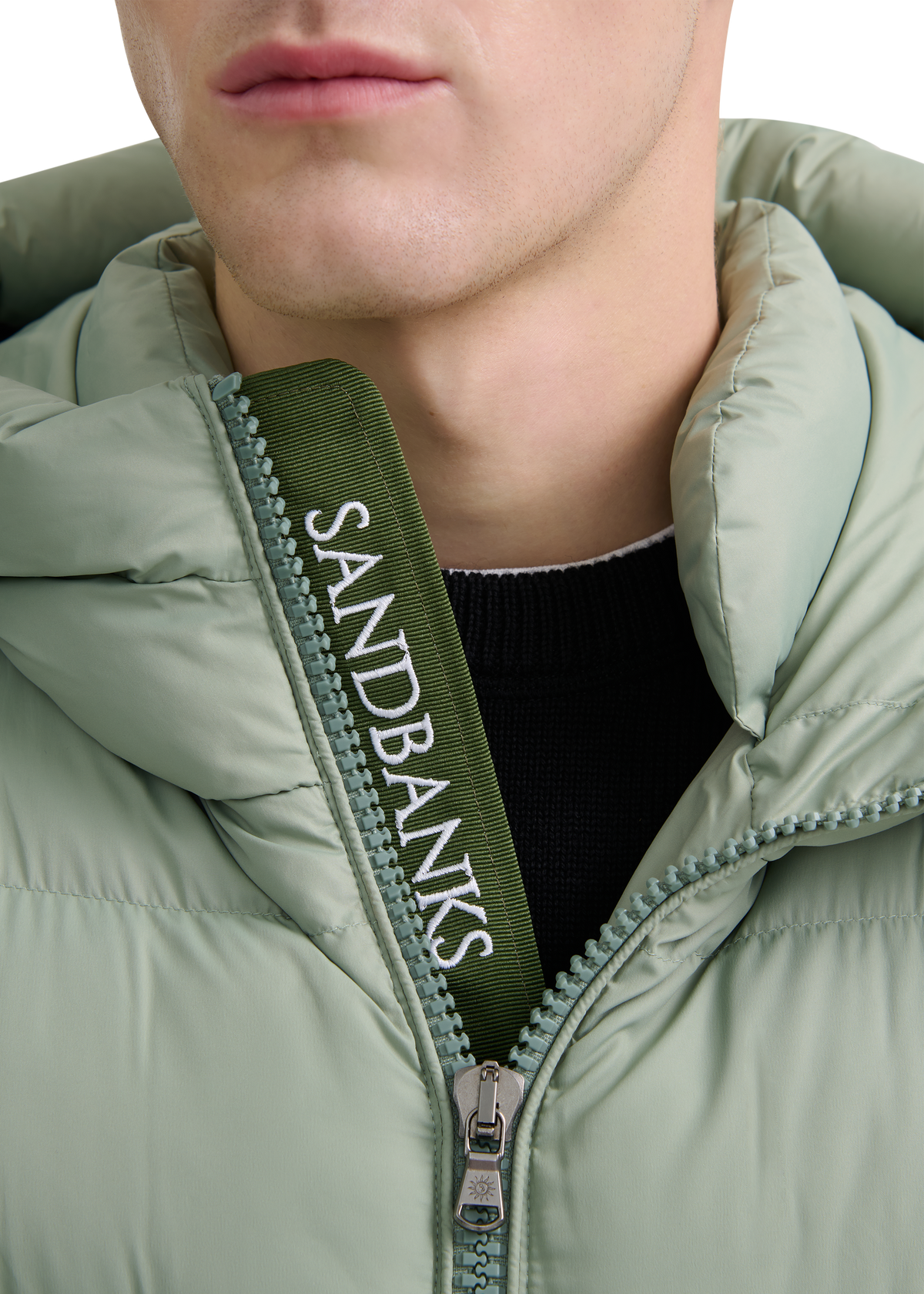 Sandbanks Ravine Mid Puffer Jacket - Sage